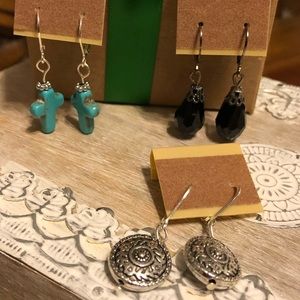 Three pairs of Earrings